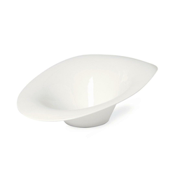 LE COQ Ovalna skleda Febe 29x25xh10cm/bela/porcelan