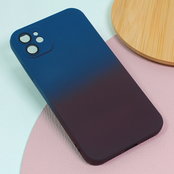 TERACELL Maska za iPhone 11 6.1 Rainbow Spring teget-bordo