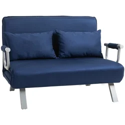 Homestar Sofa postelja za 2 osebi 111x80x78 cm modra