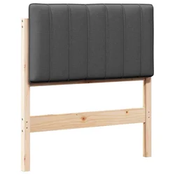 Vidaxl Tapecirano vzglavje z vzglavjem Rjava in temno siva 75 cm
