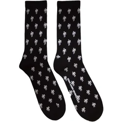 Billie Eilish Nogavice Blohsh Pattern Black 40-45
