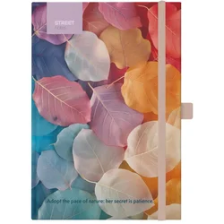 Blok notes z elastiko flowers medaw a5 tp črt 96l