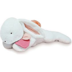 Doudou Plišasti zajec s temno roza bobble 80 cm