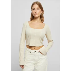 Womens soft grass with short ribs and long sleeves