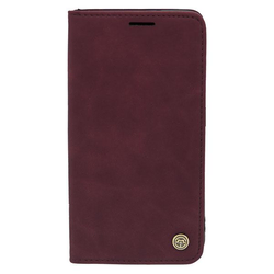 Maska za telefon LEATHER RETRO FLIP za Samsung S23, Bordo