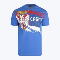 Rang Muška majica kratkih rukava Srbija M, Plava