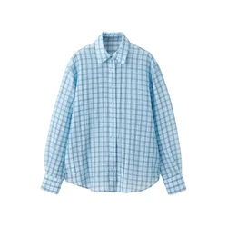 MANGO Bluza SELENA svetlo modra / črna