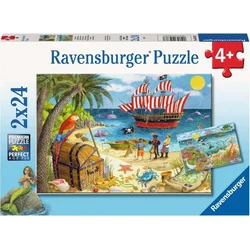 Ravensburger Puzzle Pirati in morske deklice 2x24 kosov