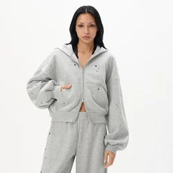 Cropp - Dukserica s aplikacija - light grey