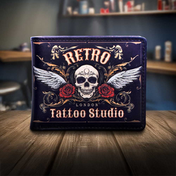 Denarnica Retro Tattoo Studio - B7137C25