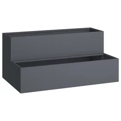 Vrtna saksija Antracit 100 x 60 x 45 cm Čelična vrata