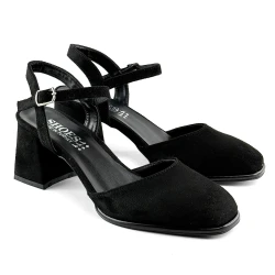 Mona shoes Ženske sandale na štiklu, Crne