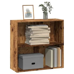 Regal za knjige boja staro drvo 80x30x77 cm konstruirano drvo