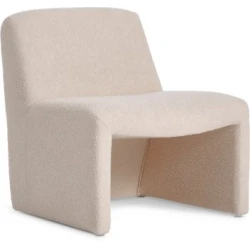 Lounge stolica BULLERUP bela teddy tk