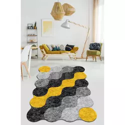 Tepih 120x180 cm žuto-crno-sivi