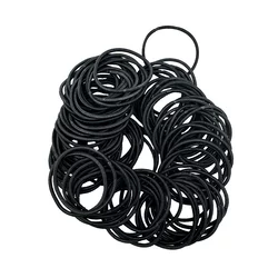 Thin black hair tie 100 ks