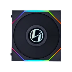 LIAN LI Ventilator za ohišje UNI FAN TL LCD 120, ARGB, PWM, 120mm, 3 Pack + Controller, črn