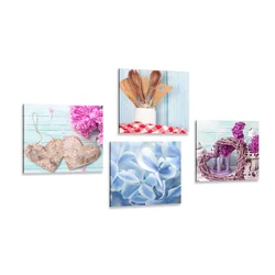 Set slik pomirjujoče tihožitje s kuhalnicami - 4x 60x60