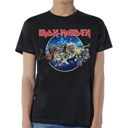 Iron Maiden Unisex majica Wasted Years Circle M
