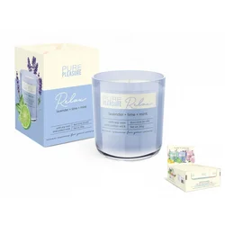 eoshop Sveča v kozarcu ČISTO UŽITEK SPROSTI SE dišeče 150g