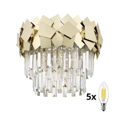 Brilagi - LED kristalno plafonsko svetlo MIRAGE 5xE14/40W/230V