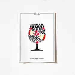 Wallity Poster Apple Sangria-2053, 29,7x42 cm