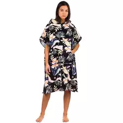 Roxy Stay Magical Printed Surf Poncho anthracite praslin s