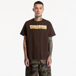 Majice Thrasher Blocks T-Shirt Dark Chocolate M