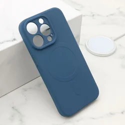 Maska VELVET TOUCH MagSafe za iPhone 15 Pro/ plava