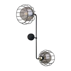Zidna svetiljka SOLO BLACK 2xE27/60W/230V crna/zlatna