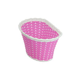 Capriolo Pletena korpa za BMX bicikl, Montaža na korman, Nosivost 2kg, Roze