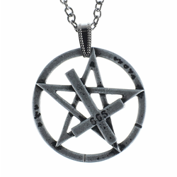 Ogrlica z obeskom Pentagram - LSF4 17