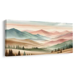 Slika tiha pastelna pokrajina - 100x50