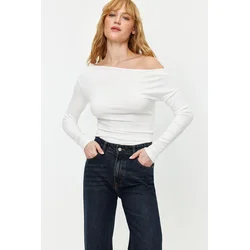 Trendyol Milla ženska bluza Twoaw24Bz00227, Ecru