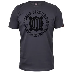 011Shop Muška majica kratkih rukava 011 Original Streetwear, Tamnosiva