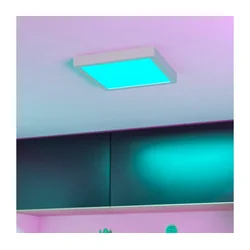 Eglo 901378 - LED RGBW, s prigušiva i zadimljenim staklom, plafonsko svetlo FUEVA-Z LED/10,5W/230V 22x22cm IP44 bela
