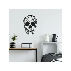Wallity Dekorativni metalni zidni dodatak Skull
