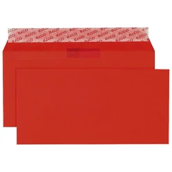 Kuverte u boji 11x23cm strip pk25 elco crvene