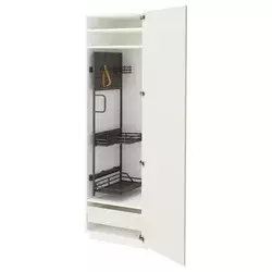 METOD / MAXIMERA Visoki element-ostava, bela/Veddinge bela, 60x60x200 cm