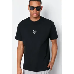 Trendyol Muška majica Tmnss24Ts00056, Crna