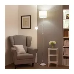 Brilagi - Stojeća lampa CERIA 1xE27/100W/230V + 1xE14/25W bela/bež