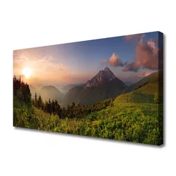 tulup.si Slika na platnu Mount forest narava 120x60 cm