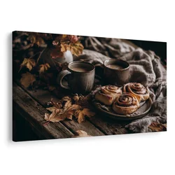 Slika jesenski hygge s kavo - 30x20