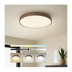 Brilagi - LED prigušiva stropno svetlo POOL LED/48W/230V 3000-6000K 40 cm braon+daljinski upravljač