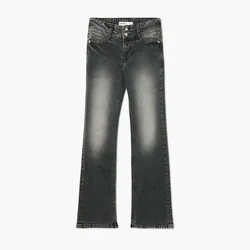 Cropp - Farmerke bootcut - tamno siva