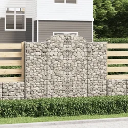 Lučne gabionske košare 13kom 200x50x160/180cm pocinčano željezo
