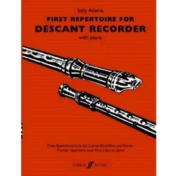 ADAMS:FIRST REPERTOIRE FOR DESCANT RECORDER