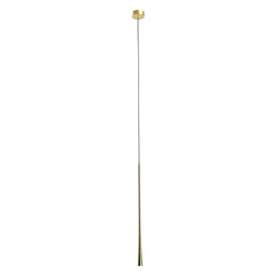 MAXLIGHT P0485 - LED luster na sajli COFFEE LED/7W/230V prečnik 3 cm zlatna