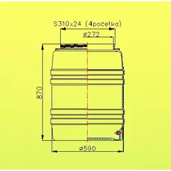 Bure plastično 200l – Sa slavinom