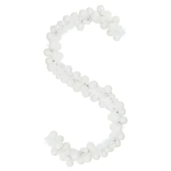 Garland od božićnih kuglica Bijelo 186 cm Polistiren